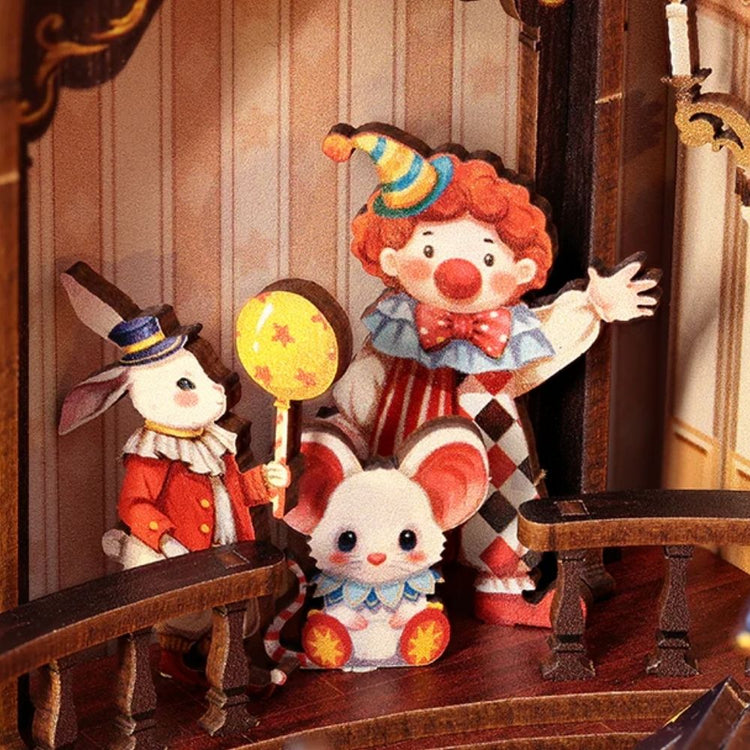 Animal Carnival Miniature Dollhouse Kit by Wizardi F07M5-80-TTBC501
