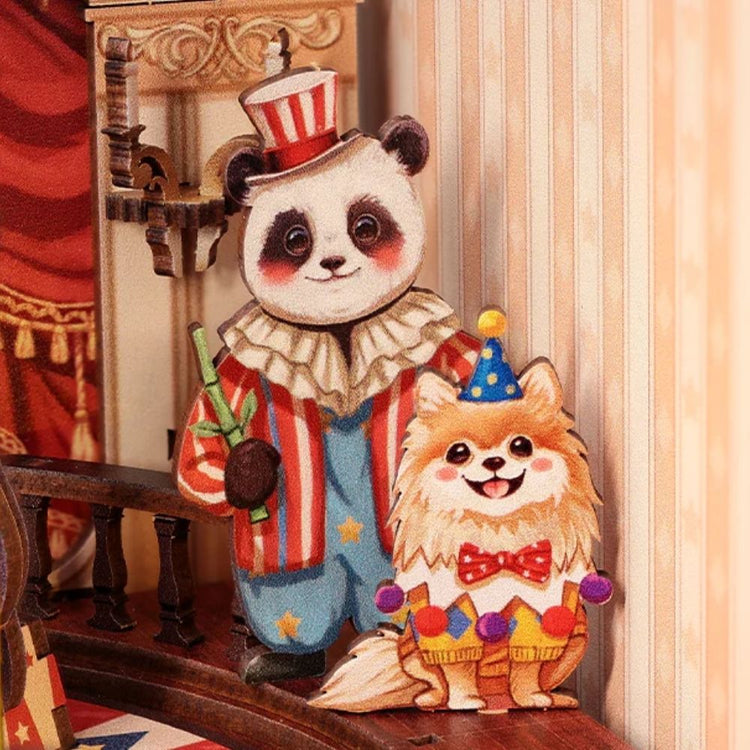 Animal Carnival Miniature Dollhouse Kit by Wizardi F07M5-80-TTBC501