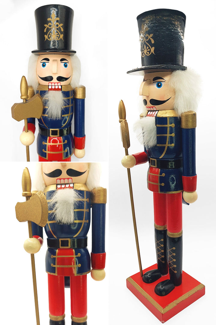 Wooden Royal Guard Nutcracker Wizardi F07M6-11 Blue