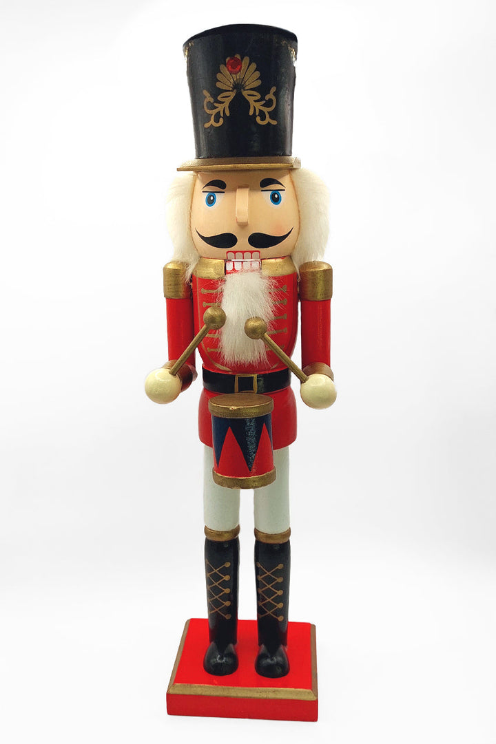 Wooden Drummer Nutcracker Wizardi F07M6-11 Red