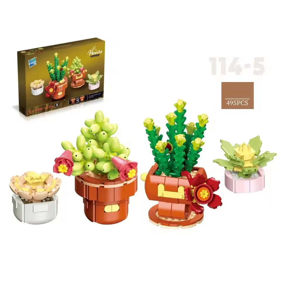 Plants Brick Building Set Wizardi F07N11-3-5(114)