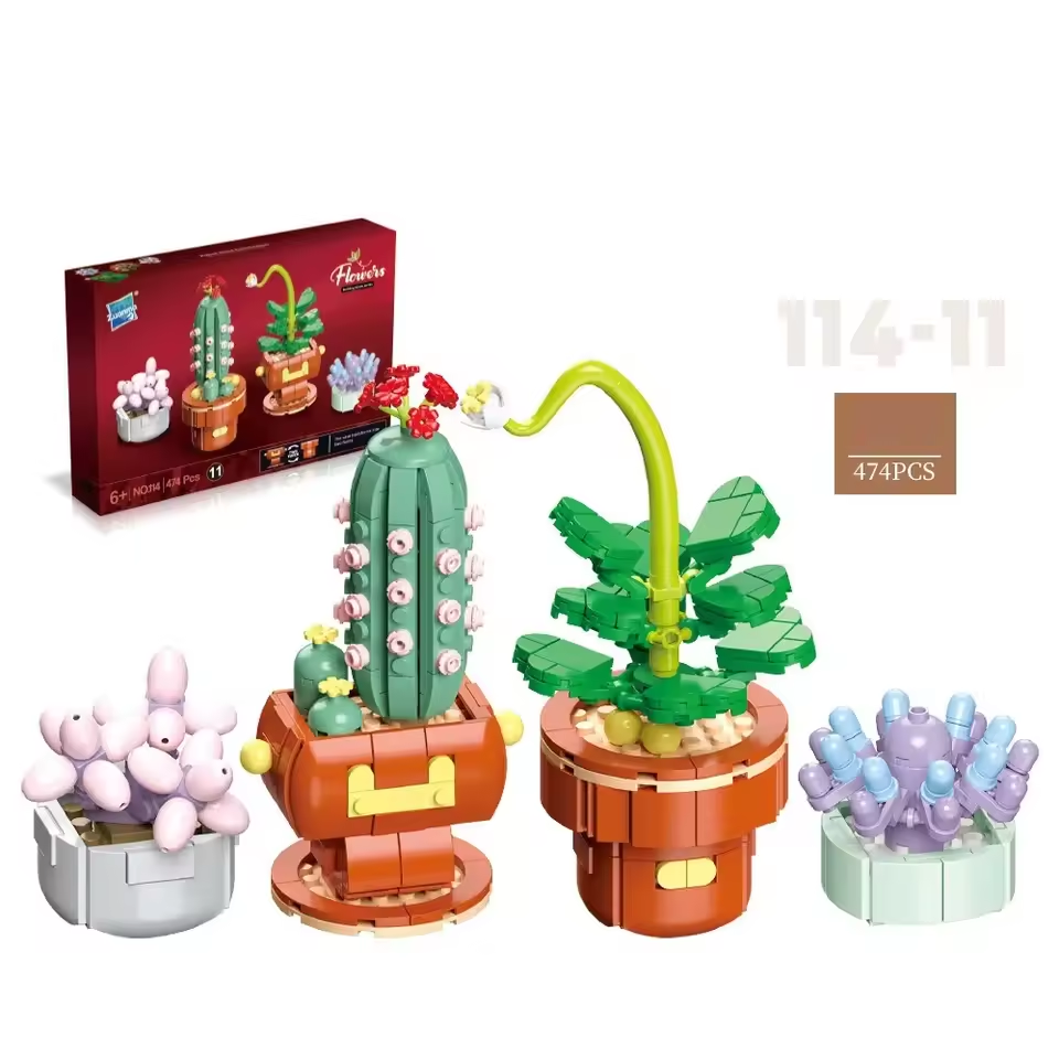 Plants Brick Building Set Wizardi F07N11-6-11(114)