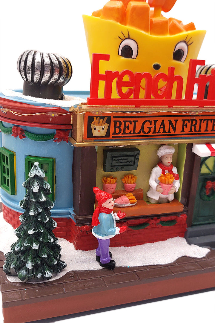 French Fries Christmas Village Miniature by Wizardi F07N5-8