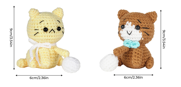 Cats Amigurumi DIY Crochet Kit Wizardi F07N8-M124