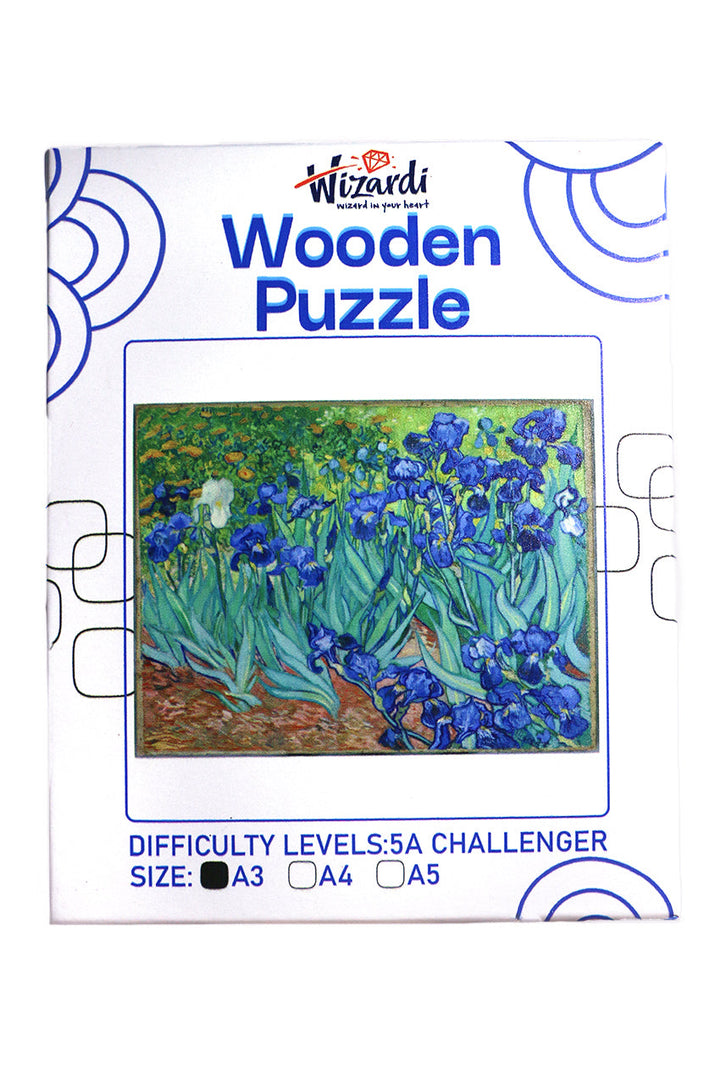 Irisai after Vincent Van Gogh - Jigsaw Wooden Puzzle by Wizardi F07N9-12