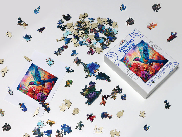 Bright Bird - Jigsaw Wooden Puzzle by Wizardi F07N9-3