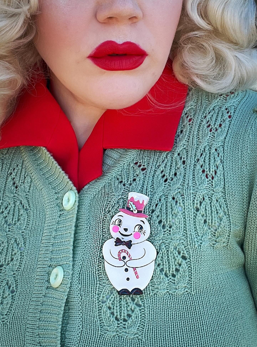 Love at Frost Sight PINK Brooch Johanna Parker x Lipstick & Chrome