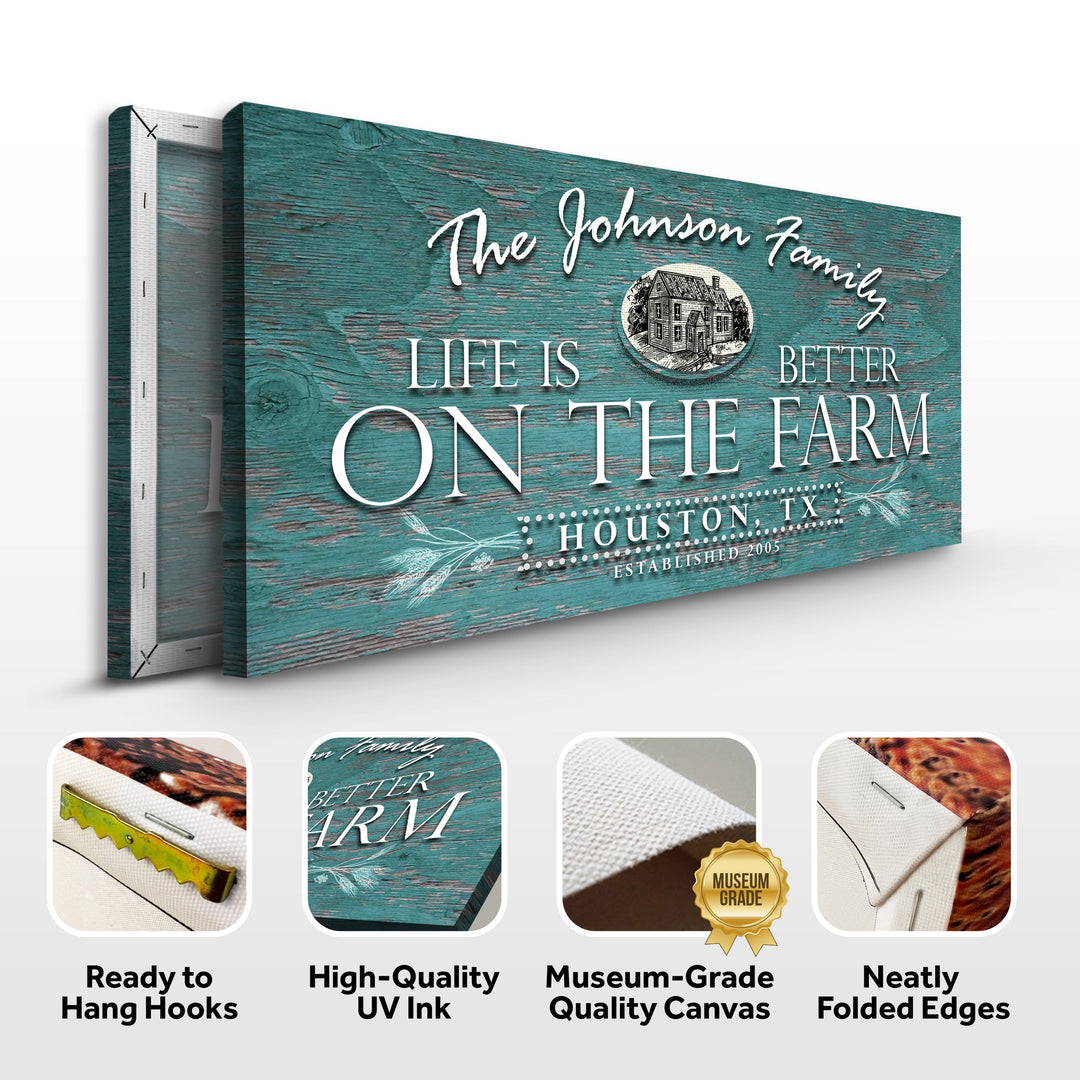 Life Is Better On The Farm Sign VI