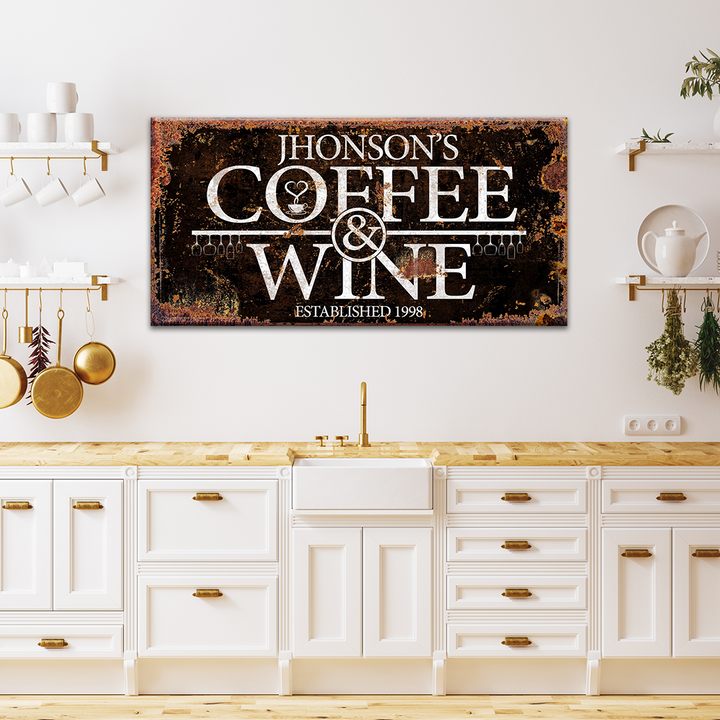 Coffee and Wine Sign