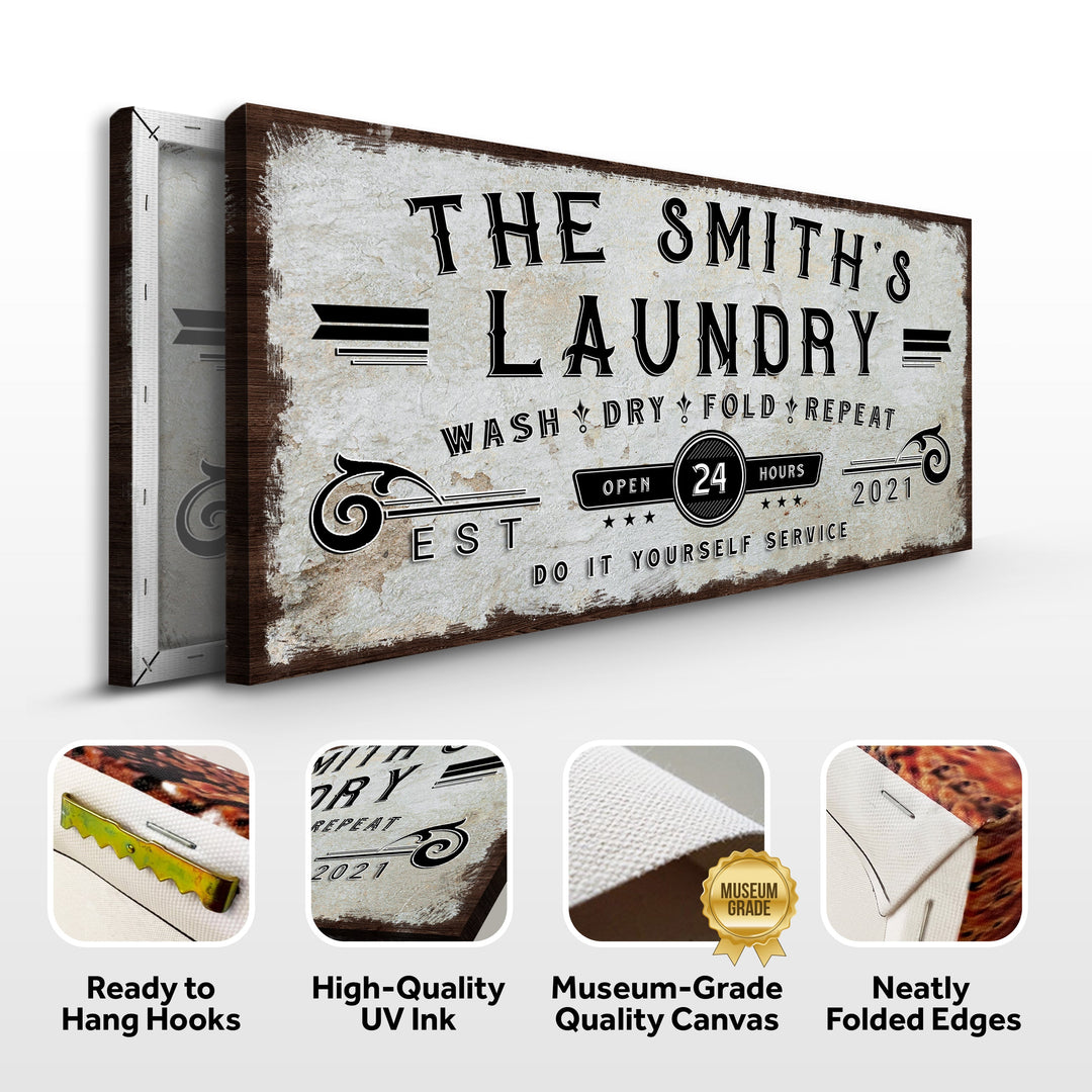 Personalized Laundry Room Sign