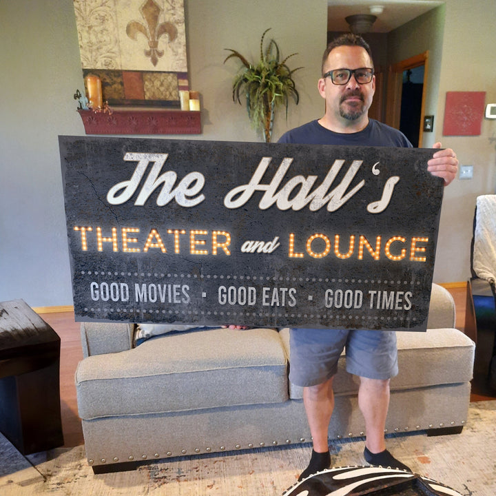 Family Theater and Lounge Sign III