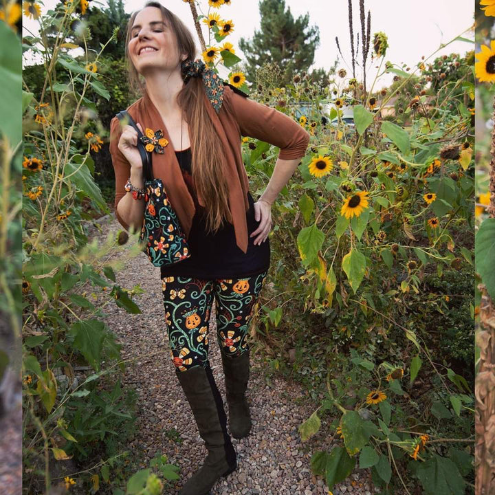 Spooky Sweet Garden (Johanna Parker Exclusive) - High-quality Handcrafted Vibrant Leggings