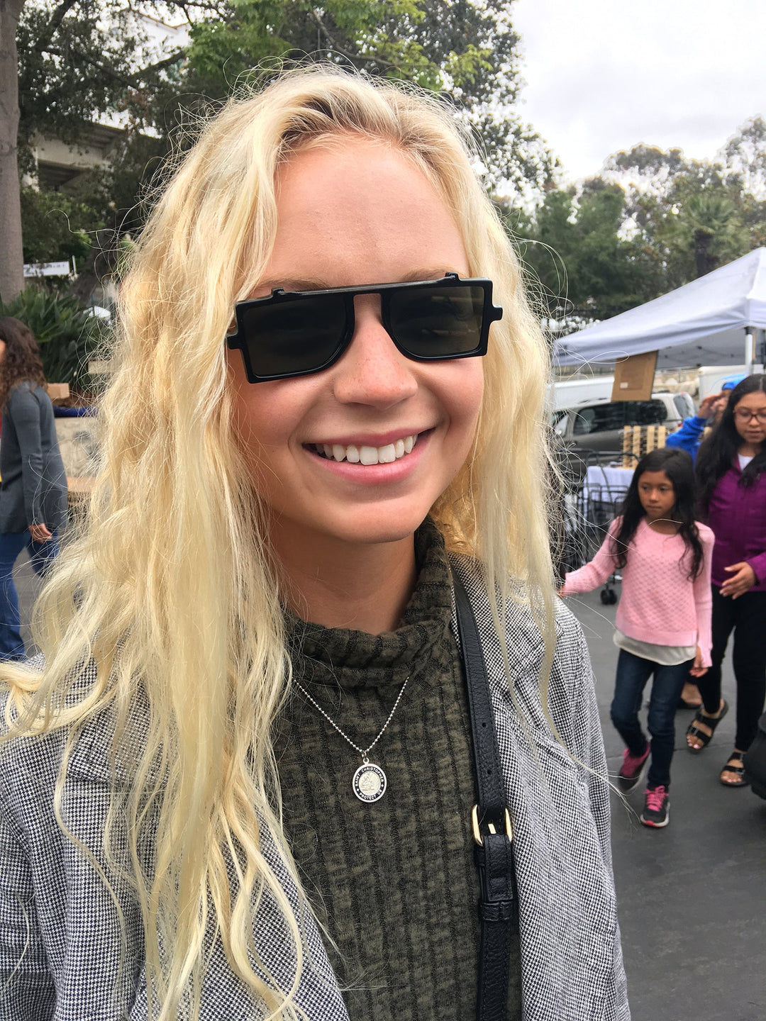 Grunge Safety Flat Lens Steampunk Vintage Sunglass - Flash