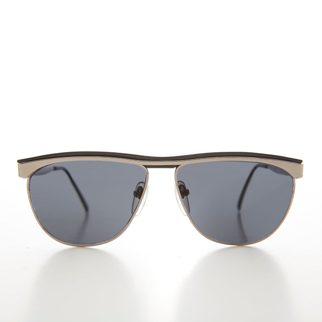 Simple Silver 80s Vintage Sunglasses - Rocha