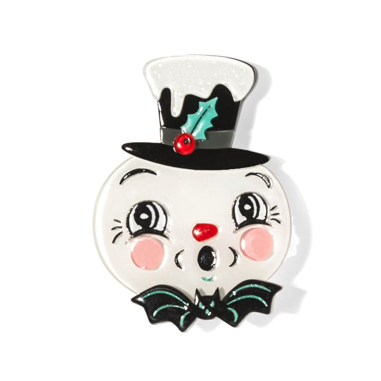 spooky frosty brooch spookmas johanna parker lipstick and chrome