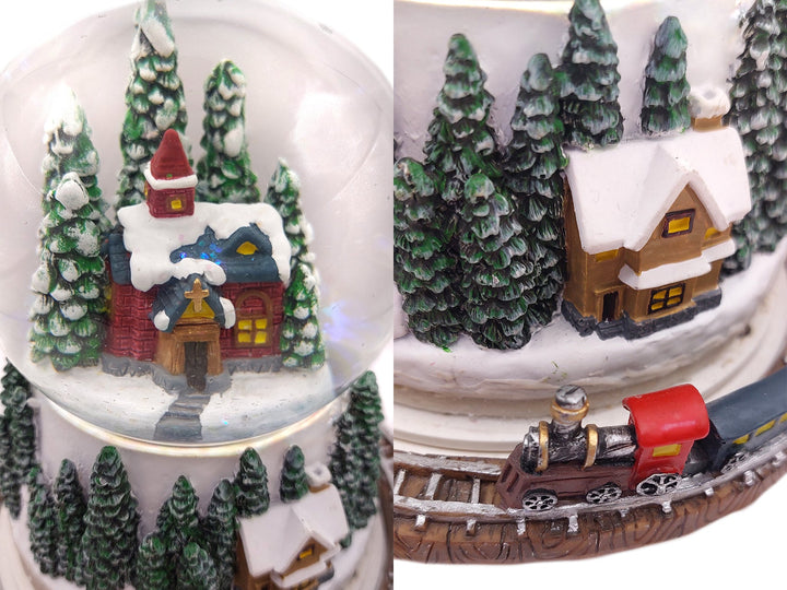 Christmas Village Snow Globe by Wizardi F07N7-9
