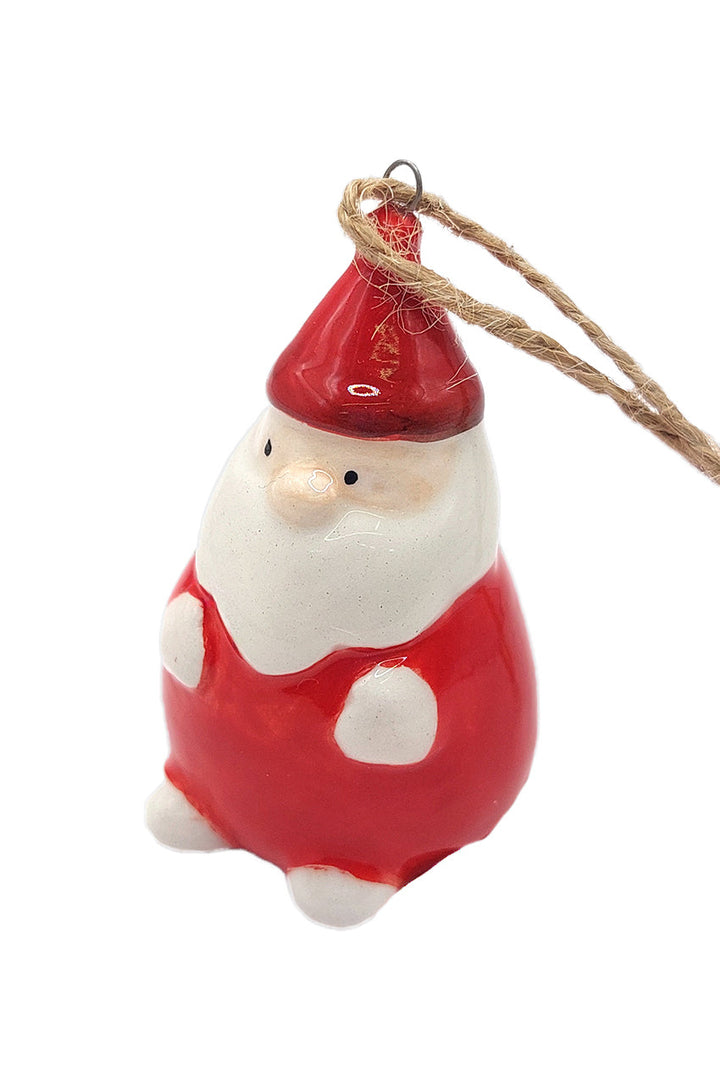 Santa Claus Christmas Ceramic Ornament by Wizardi F07N7-20