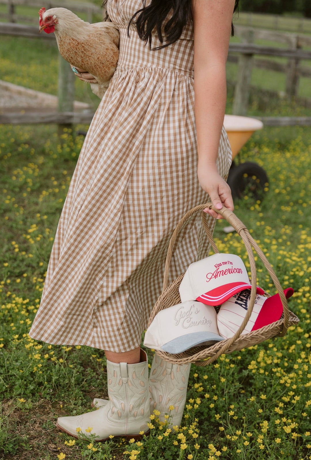 Made in America - Red Stripe Vintage Trucker Hat