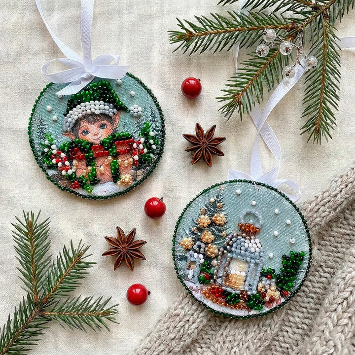 Fairy-Tale Elf Bead Embroidery Decoration Kit by Abris Art ABT-068