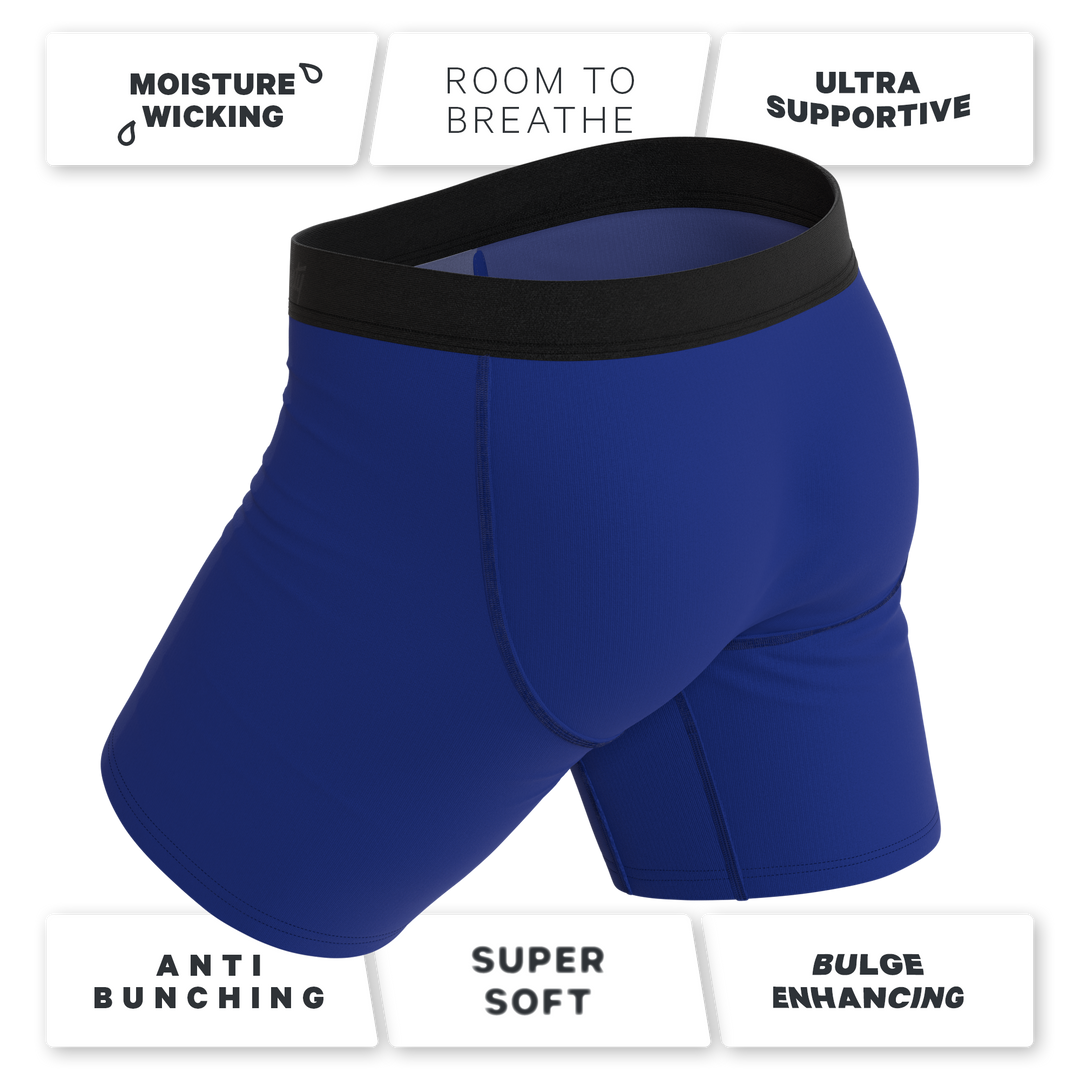 The Fancy Feather | Peacock Long Leg Ball Hammock® Pouch Underwear With Fly