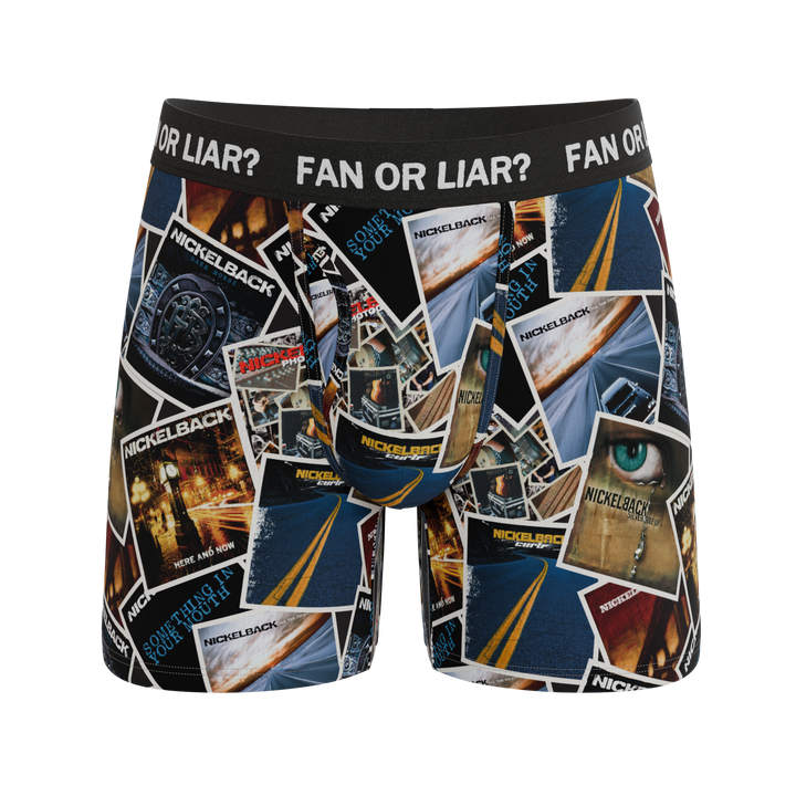 The Fan or Liar | Shinesty X Nickelback Albums Ball Hammock® Pouch Underwear With Fly