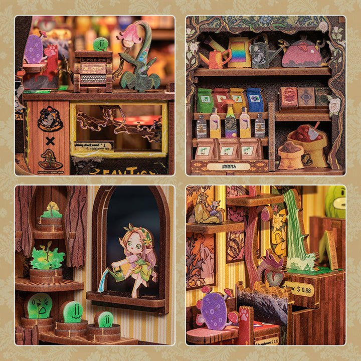 Miniature Wizardi Roombox Kit - Fantacy Plant Shop Dollhouse Kit