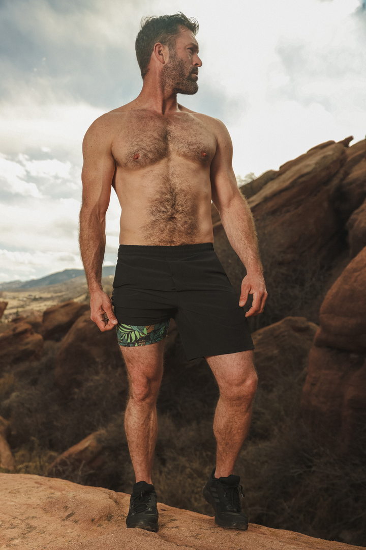 The Finish Line | Grey and Red Ball Hammock® 5 Inch Athletic Shorts