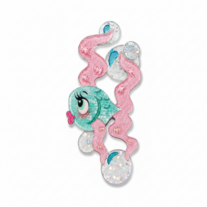 Fishy Kisses Brooch by Miss Fluff x Lipstick and Chrome