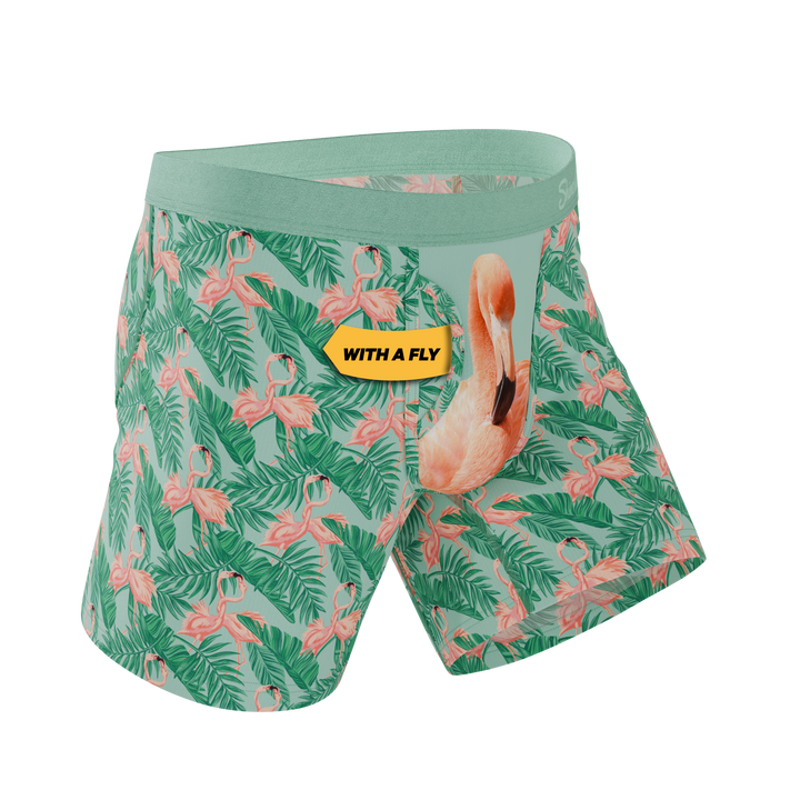 The Flamboyance | Flamingo Ball Hammock® Pouch Underwear With Fly