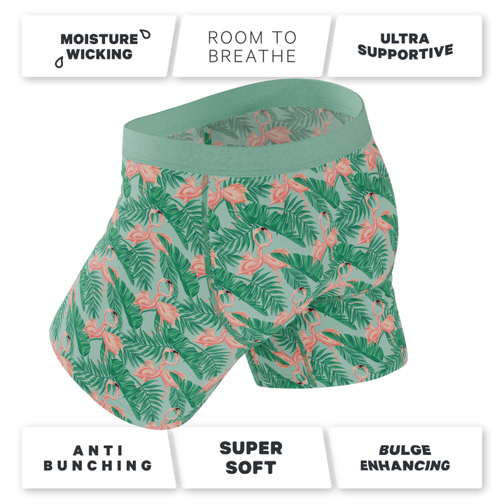 The Flamboyance | Flamingo Ball Hammock® Pouch Underwear With Fly
