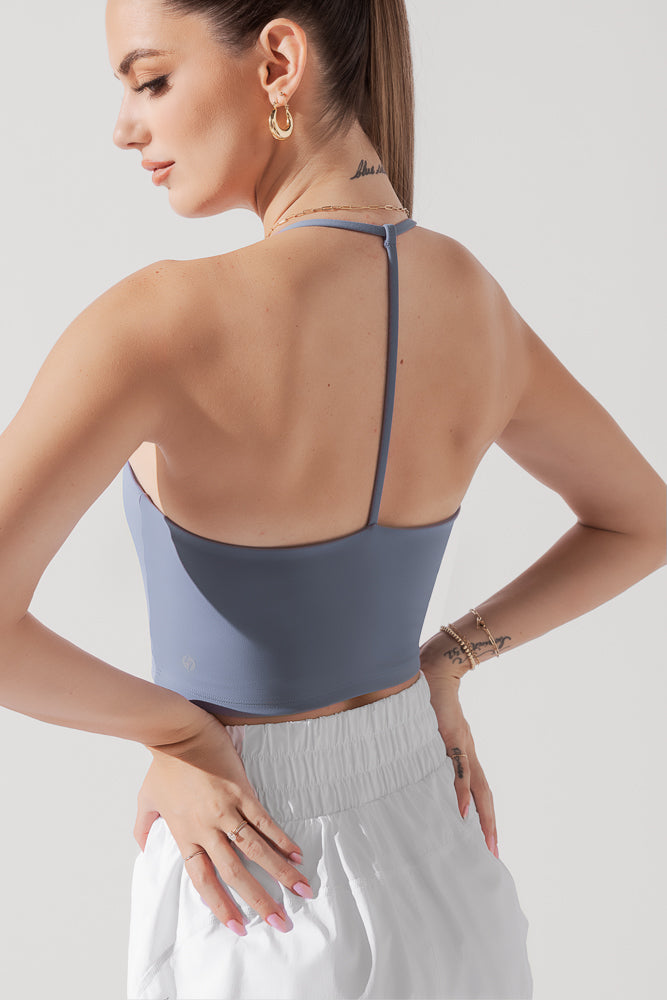 Flexy Crop Top - Blue Mist