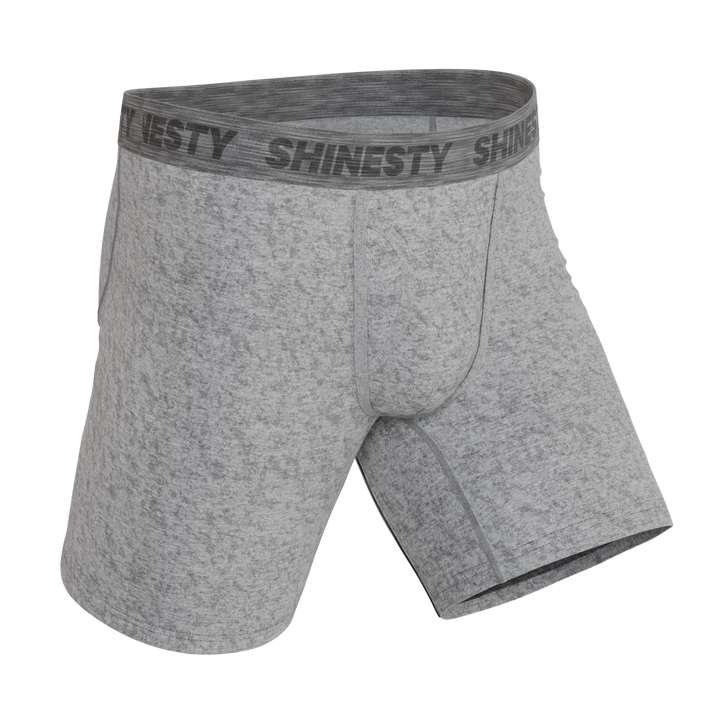 The Flintstone | Heather Grey and Black Ball Hammock® Boxer - Long Leg
