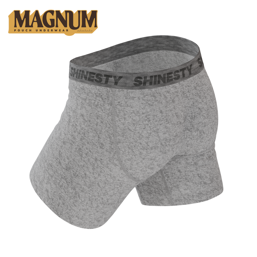 The Flintstone | Heather Grey and Black Ball Hammock® Magnum Big Pouch Underwear