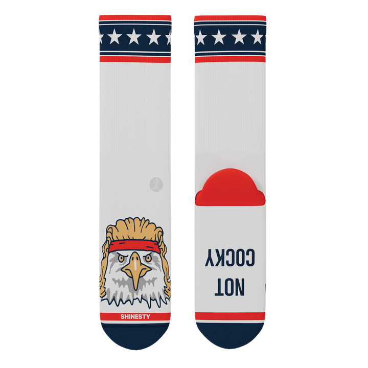The Free Bird | USA Eagle Heel Hammock™ Crew Socks