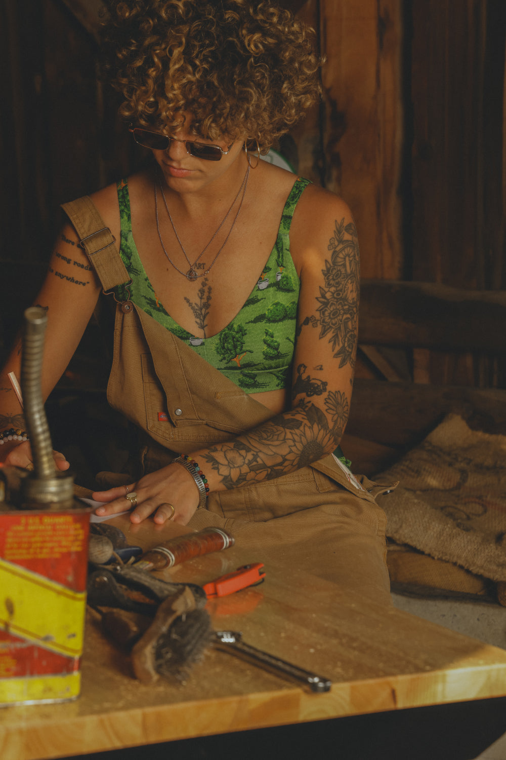 The Full Bush Bush Club | Naughty Landscaping Boob Hammock™ Plunge Bralette