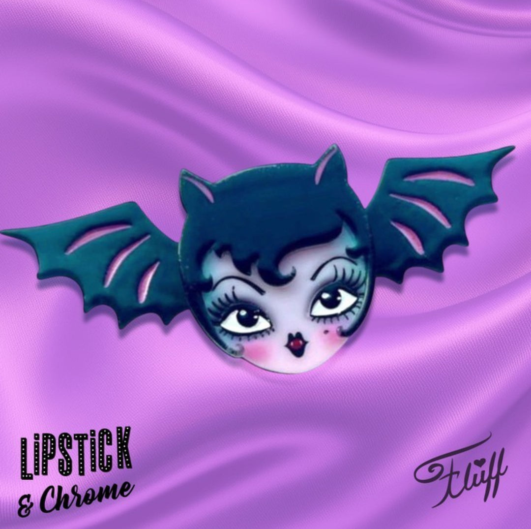 Lily the Vamp Brooch by Miss Fluff x Lipstick & Chrome