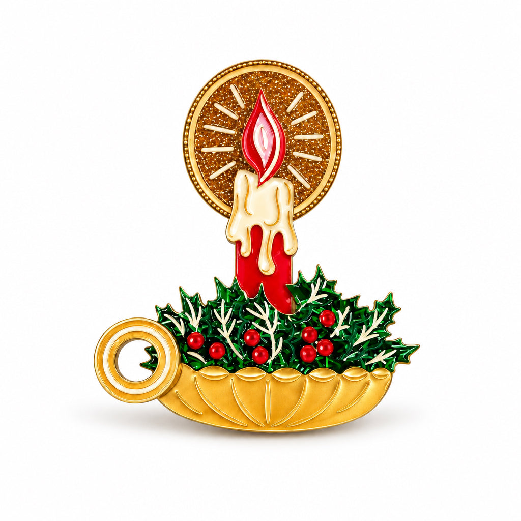 Christmas Past Brooch by 50's Vintage Dame x Lipstick & Chrome