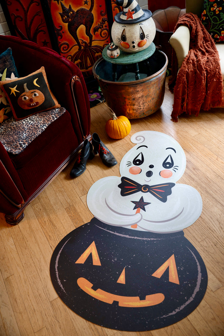 Ghostie in Caudron Die Cut Vinyl Halloween Floor Decor by Johanna Parker -102"