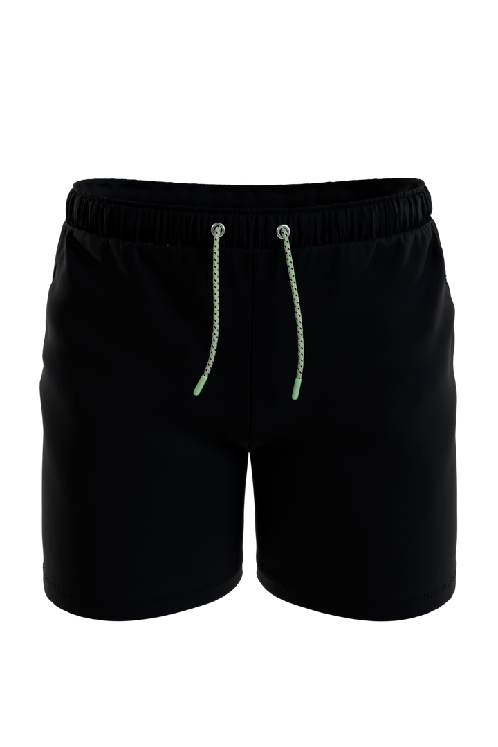 The Funky Fresh | Black and Neon Tribal Ball Hammock® Pouch 8" Swim Trunks