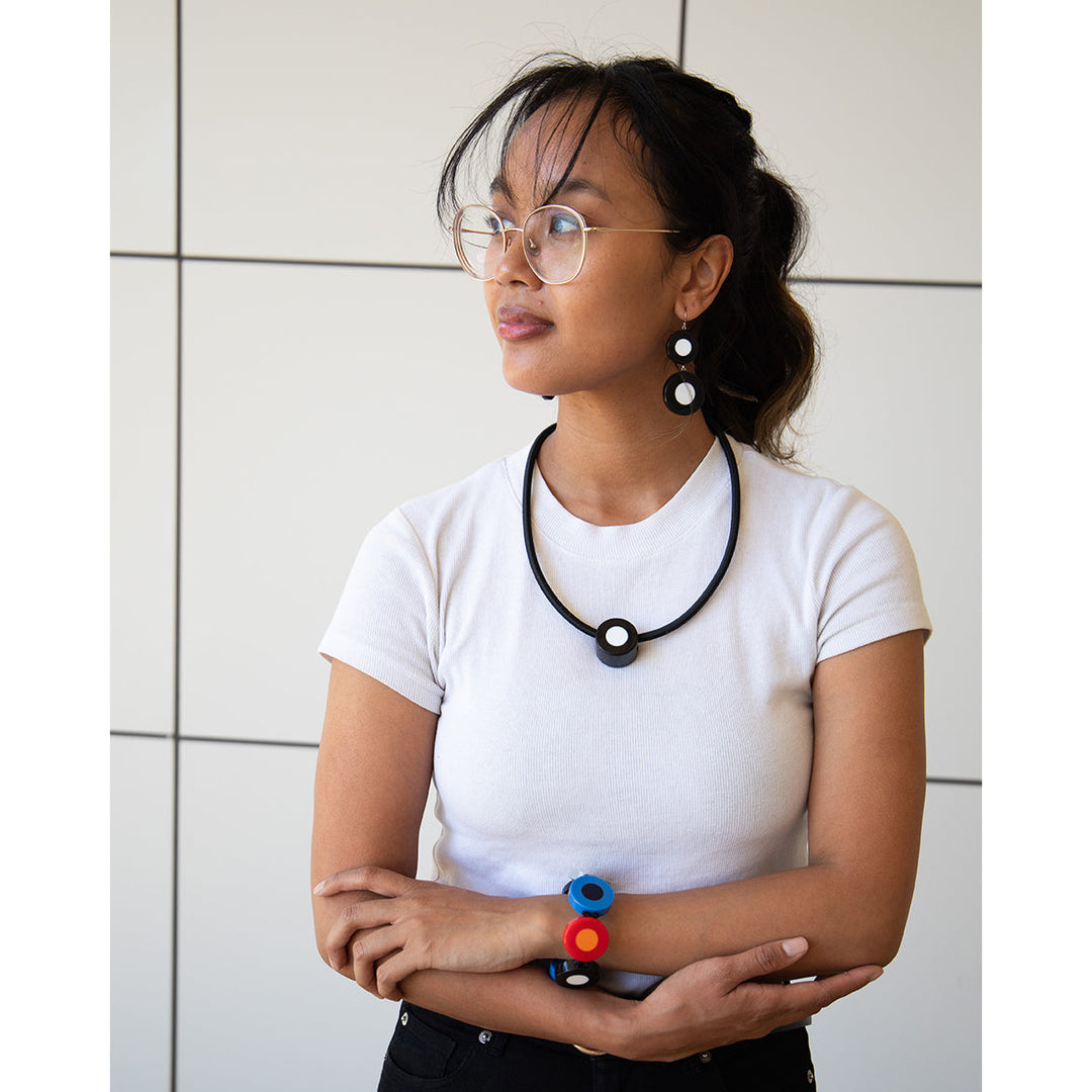 French Dot Pattern Necklace