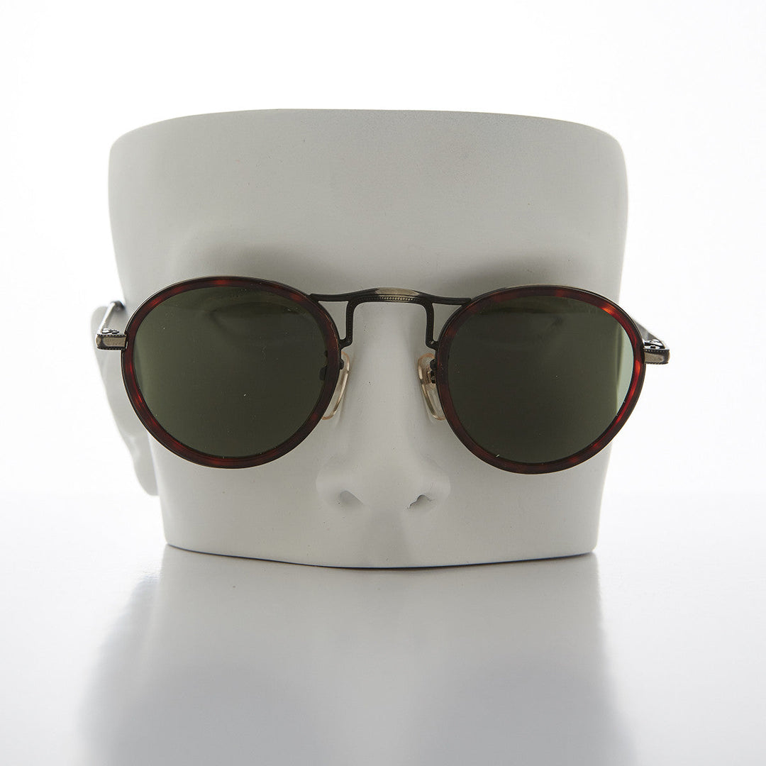 Round Gentlemen's Victorian Hybrid Aviator Vintage Sunglass - Gatsby 2