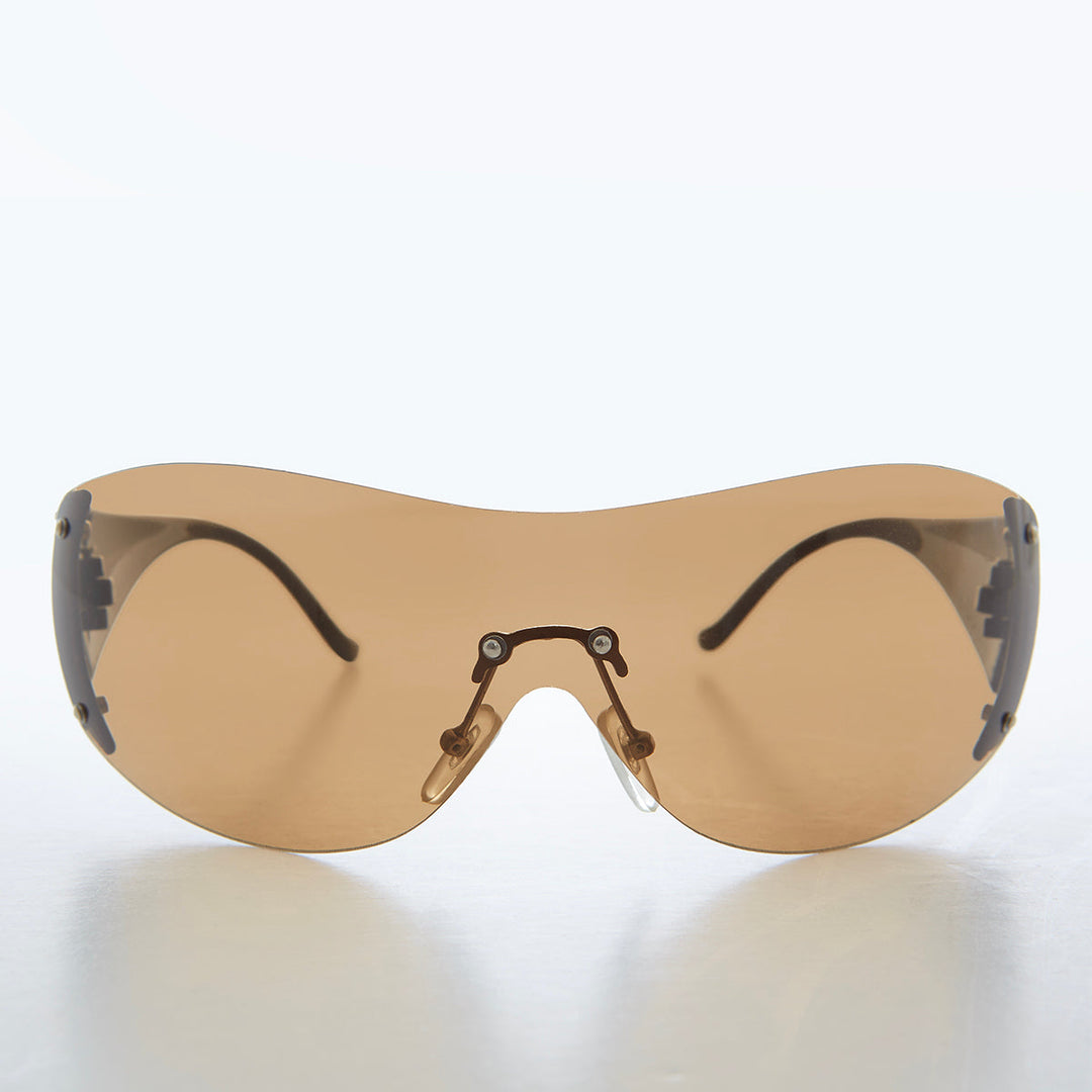 Oversized Round Insect Vintage Sunglasses - Glitz
