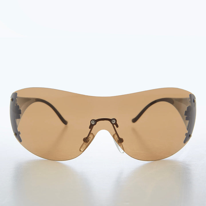 Oversized Round Insect Vintage Sunglasses - Glitz