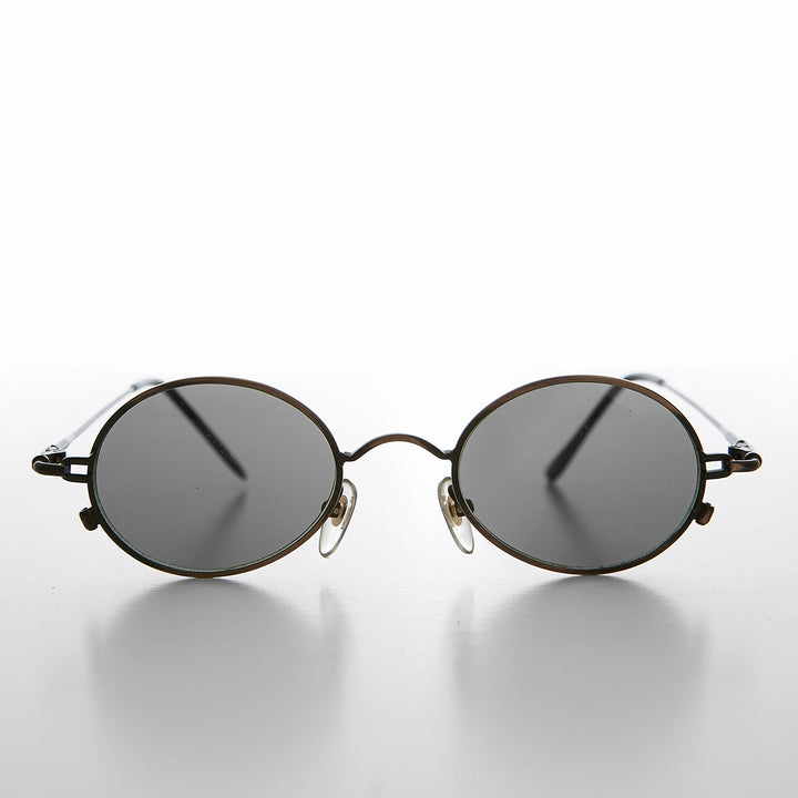 Oval Metal Spectacles 90s Vintage Sunglasses - Greco