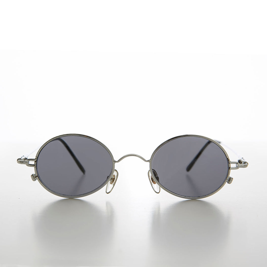 Oval Metal Spectacles 90s Vintage Sunglasses - Greco