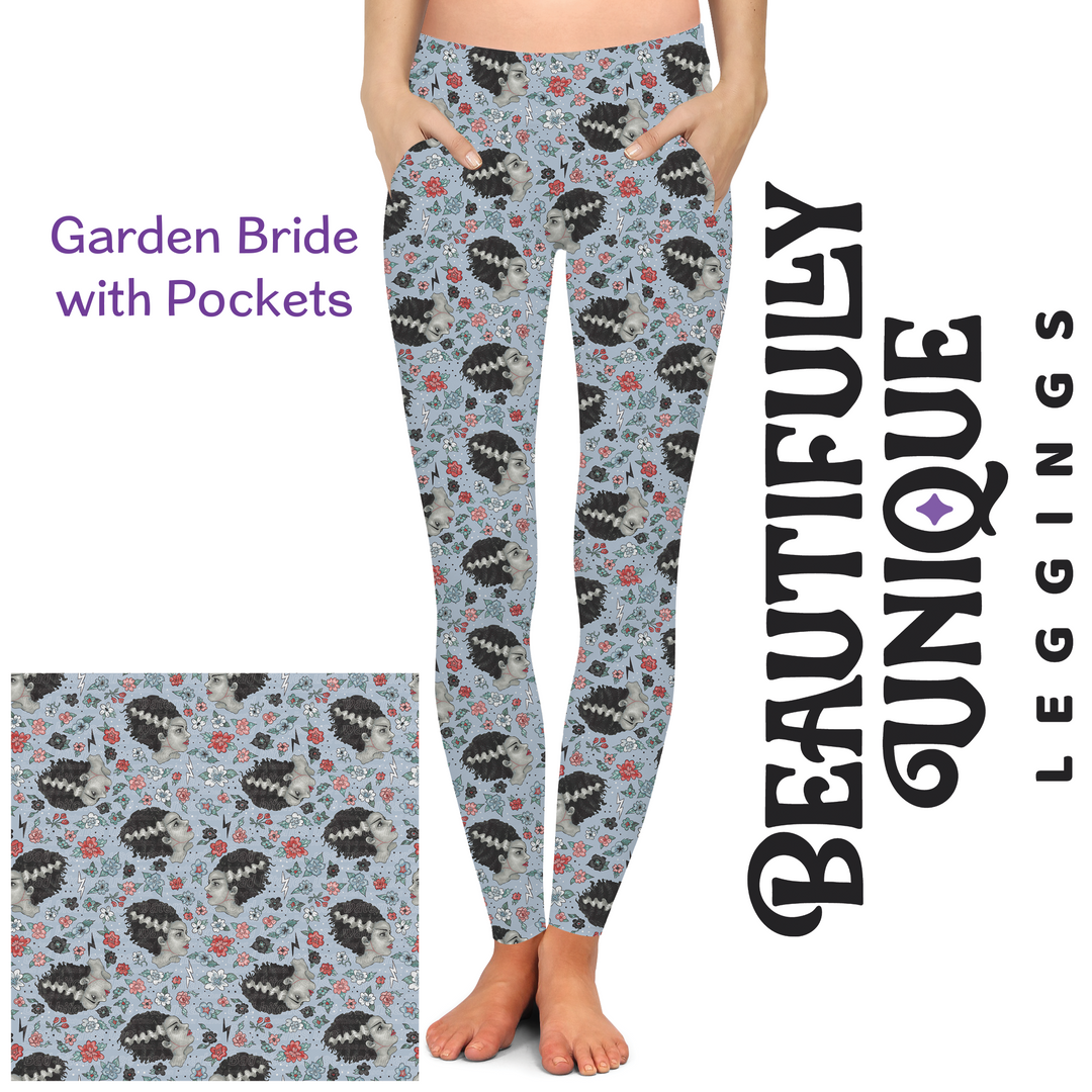 Garden Bride Pocket Leggings (Exclusive) - Spring High-quality Handcrafted Vibrant Leggings