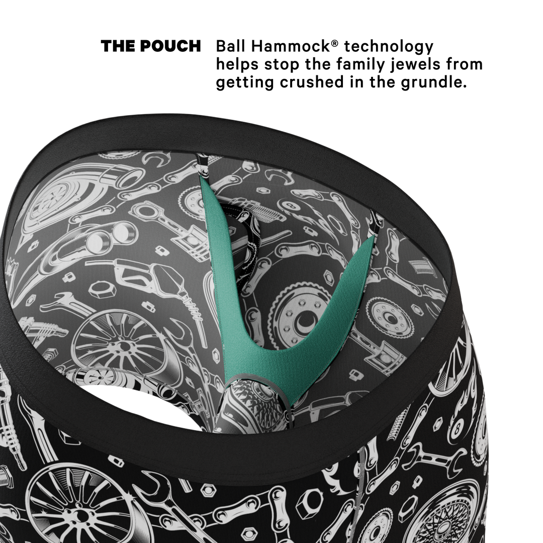 The Gear Head | Stick Shift Ball Hammock® Pouch Underwear With Fly