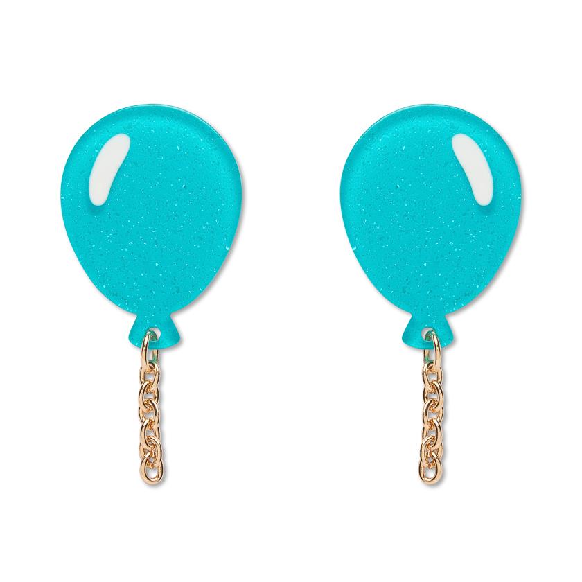 Balloons Drop Earrings – Green by Erstwilder