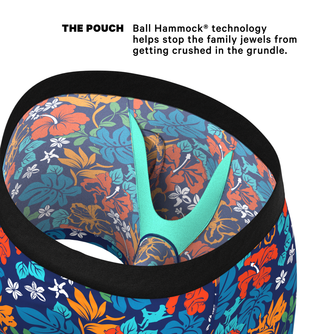 The Get Lei'd | Naughty Tropical Ball Hammock® Pouch Underwear With Fly