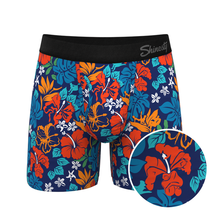 The Get Lei'd | Naughty Tropical Ball Hammock® Pouch Underwear With Fly